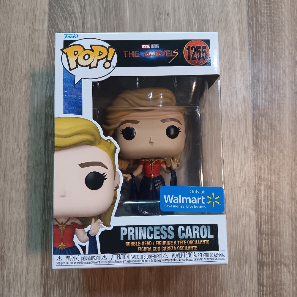 Funko Pop! Princess Carol #1255 - Captain Marvel - The Marvels - Walmart - NIB